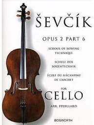 Ševčík Cello Studies: School Of Bowing Technique Part 6 (noty na violoncello)