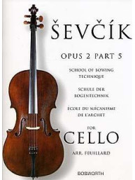 Ševčík Cello Studies: School Of Bowing Technique Part 5 (noty na violoncello)