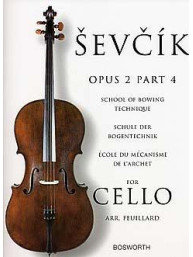 Ševčík Cello Studies: School Of Bowing Technique Part 4 (noty na violoncello)