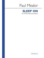 Paul Mealor: Sleep On (SATB/Piano) (noty na sborový zpěv) - SADA 5 ks