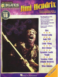 Jimi Hendrix: Blues Play-Along - Volume 18 (noty na nástroje C, Eb, Bb, basového klíče) (+audio)