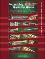 Compatible Christmas Duets For Winds: Clarinet/Trumpet/Baritone Treble Clef/Tenor Saxophone In Bb (noty na klarinet, trubku, baryton, tenorsaxofon)