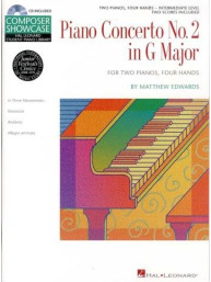 Matthew Edwards: Concerto No.2 In G For 2 Pianos, 4 Hands (noty na čtyřruční klavír) (+audio)