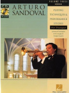 Arturo Sandoval: Playing Techniques And Performance Studies For Trumpet Volume 3: Advanced (noty na trubku) (+audio)
