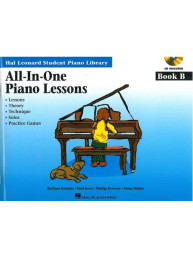 Hal Leonard Student Piano Library: All-In-One Piano Lessons: Book B (noty na sólo klavír) (+audio)