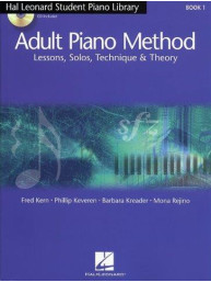 Hal Leonard Adult Piano Method: Book 1 - Lessons, Solos, Technique & Theory (noty na sólo klavír) (+audio)