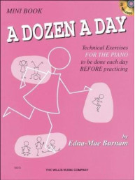 Edna Mae Burnam: A Dozen a Day Mini Book (noty na sólo klavír) (+audio)