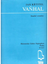 Jan Křtitel Vaňhal: Snadné sonatiny (noty, klavír sólo)