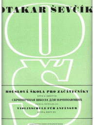 Otakar Ševčík: Houslová škola pro začátečníky op. 6, sešit 7