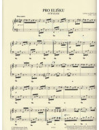 Ludwig van Beethoven: Pro Elišku (noty, klavír sólo)