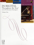 In Recital - Throughout The Year (With Performance Strategies): Volume One - Book 3 (noty na sólo klavír) (+audio)