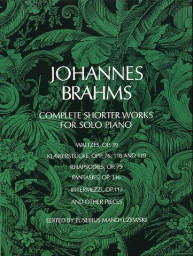 Brahms: Complete Shorter Works For Solo Piano (noty na sólo klavír)