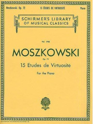 Moritz Moszkowski: Fifteen Etudes Virtuositie Op.72 (noty na sólo klavír)