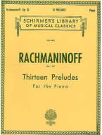 Sergei Rachmaninov: Thirteen Preludes For Piano Op.32 (noty na sólo klavír)