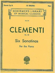 Muzio Clementi: Six Sonatinas Op.36 (noty na sólo klavír)