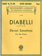 Anton Diabelli: Eleven Sonatinas For Piano 0p.151/168 (noty na sólo klavír)