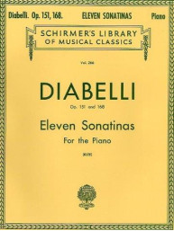 Anton Diabelli: Eleven Sonatinas For Piano 0p.151/168 (noty na sólo klavír)