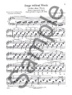 Felix Mendelssohn: Songs Without Words (noty na sólo klavír)