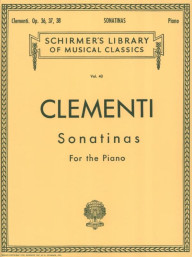 Muzio Clementi: Sonatinas For The Piano Op.36-38 (noty na sólo klavír)
