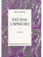 Albeniz Pavana Capricho Op.12 Piano (noty na sólo klavír)