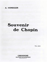 Arthur Honegger: Souvenir de Chopin (noty na sólo klavír)