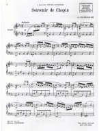 Arthur Honegger: Souvenir de Chopin (noty na sólo klavír)