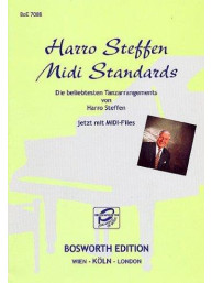 Harro Steffen: Middi Standards (noty na sólo klavír) (+floppy disk)