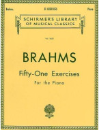 Johannes Brahms: 51 Exercises For The Piano (noty na sólo klavír)