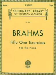 Johannes Brahms: 51 Exercises For The Piano (noty na sólo klavír)