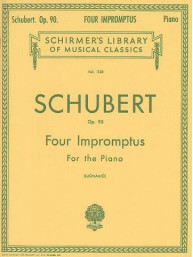 Franz Schubert: Four Impromptus For Piano Op.90 (noty na sólo klavír)