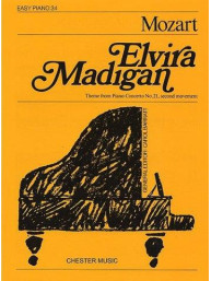 Mozart: Elvira Madigan (Easy Piano No.34) (noty na sólo klavír)