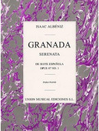 Issac Albeniz: Granada Serenata No.1 (Suite Espanola) Op.47 (noty na sólo klavír)