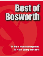 Best Of Bosworth Songbook (noty na klavír, zpěv, akordy na kytaru)
