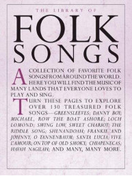 The Library Of Folk Songs (noty na klavír, zpěv, akordy na kytaru)