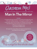Classroom Pops! Man In The Mirror (noty na klavír, zpěv, akordy na kytaru) (+audio)