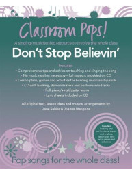 Classroom Pops! Don't Stop Believin' (noty na klavír, zpěv, akordy na kytaru) (+audio)