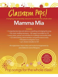 Classroom Pops! Mamma Mia (noty na klavír, zpěv, akordy na kytaru) (+audio)
