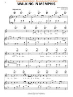 Marc Cohn: Walking In Memphis (noty na klavír, zpěv, akordy na kytaru)