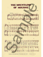 Percy French: The Mountains Of Mourne (noty na klavír, zpěv, akordy na kytaru)