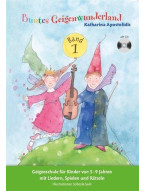 Katharina Apostolidis: Buntes Geigenwunderland - Band 1 (noty na housle) (+audio)