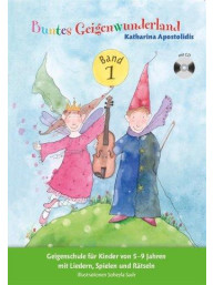Katharina Apostolidis: Buntes Geigenwunderland - Band 1 (noty na housle) (+audio)