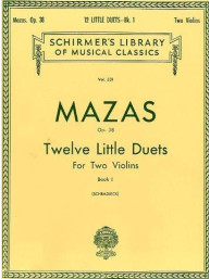 Jacques F. Mazas: Twelve Little Duets Op.38 Book 1 (noty na housle)