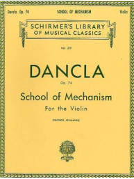 Charles Dancla: School Of Mechanism Op. 74 (noty na housle)