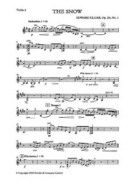 Edward Elgar: The Snow Op.26 No.1 (Violin 2) (noty na housle)
