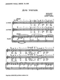 W.A. Mozart: Ave Verum (SA) (noty pro dvojhlasý sborový zpěv, klavír) - SADA 5 ks