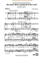 Moses Hogan: My Soul's Been Anchored In The Lord (noty na sborový zpěv SATB) - SADA 5 ks