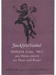 Jan Křtitel Vaňhal: Sonata G-dur (No.2) pro flétnu a klavír (noty)