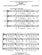 Eric Whitacre: Sleep (noty na sborový zpěv SATB) - SADA 5 ks