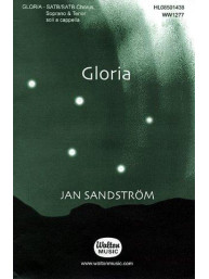 Jan Sandstrom: Gloria (SSAATTBB) (noty na sborový zpěv SATB) - SADA 5 ks
