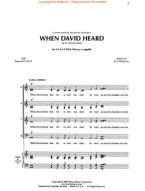 Eric Whitacre: When David Heard (noty na sborový zpěv SATB) - SADA 5 ks